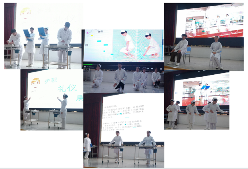 树礼仪形象  展天使风采 ——护理学院隆重举行beat365在线唯一官网第一届护理礼仪大赛开幕式暨选拔赛初赛(图4)