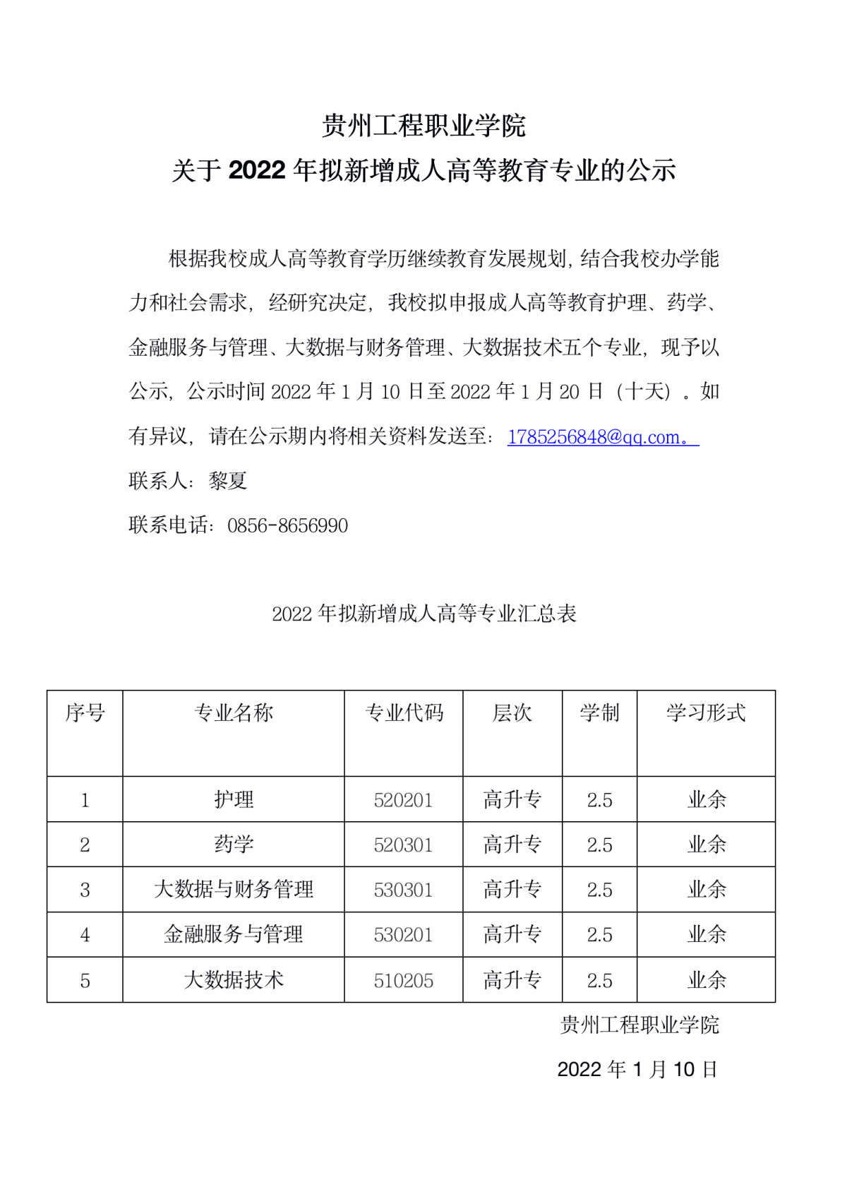 beat365在线唯一官网关于2022年拟新增成人高等教育专业的公示(图1)
